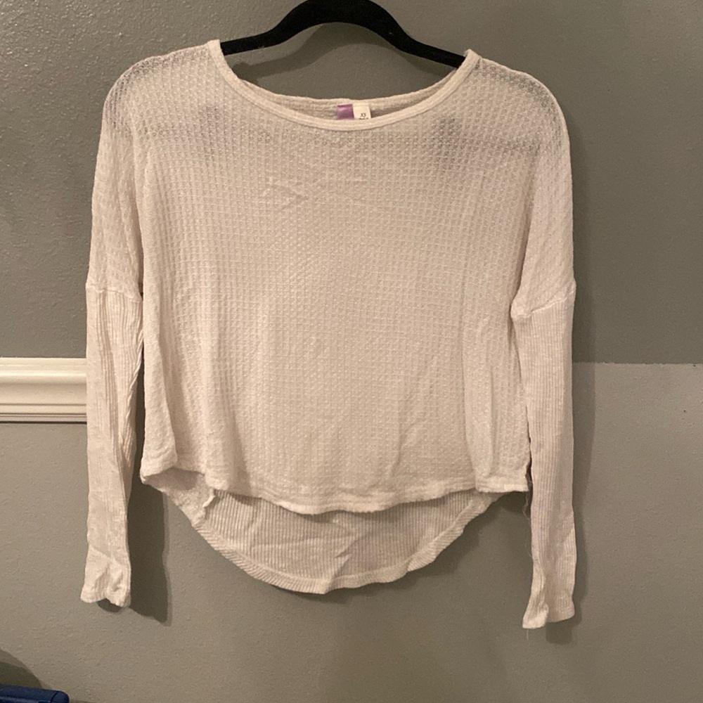 Crop white long sleeve #323
